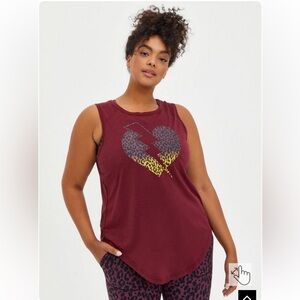 NWT✨Torrid | 1X | Performance Cotton Crew Neck Sleeveless Active Tank